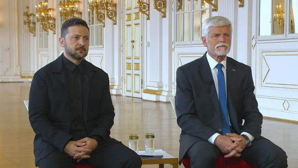 Rusové se bojí přímého dialogu s Ukrajinou, řekl Zelenskyj v exkluzivním rozhovoru pro ČT